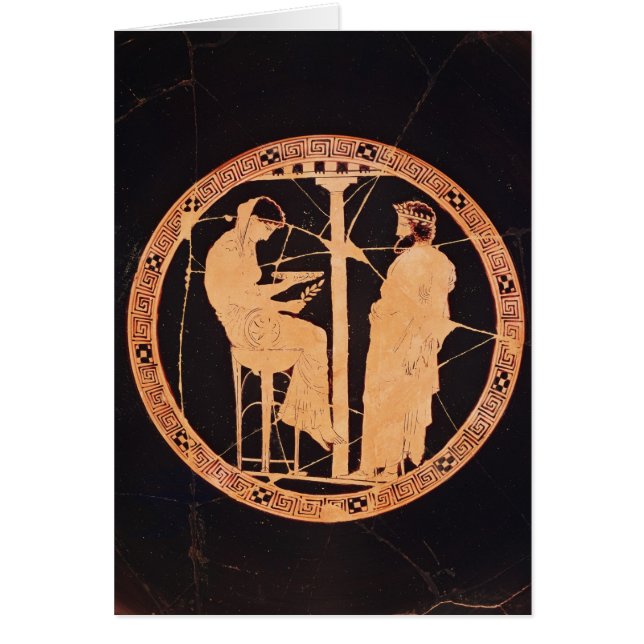Rotzahl von Athen kylix, das Aegeus darstellt (Vorne)