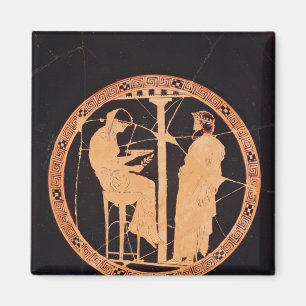Rotzahl von Athen kylix, das Aegeus darstellt Magnet