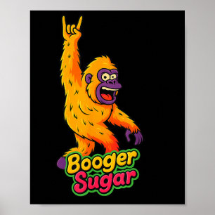 Rotzfahne Zuckernase Biere Sasquatch Yeti Nase Nac Poster