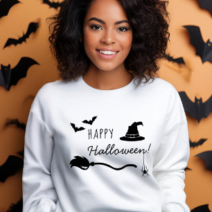 Rotzhut und Broom mit Spinne und Fledermaus Sweatshirt