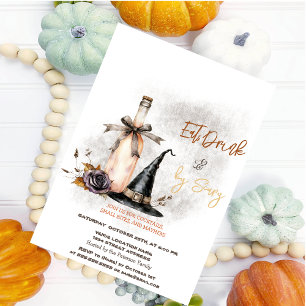 Rotzhut Wein Blume Halloween-Party Einladung
