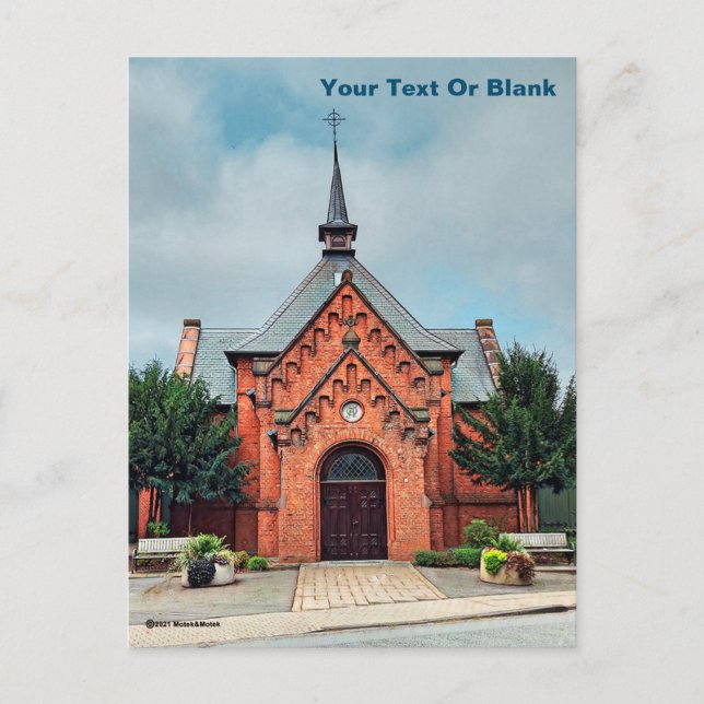 Rotziegelkirche, Bielefeld Postkarte (Vorderseite)