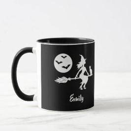 Rotzunge auf einem schwarzen und weißen Raum mit N Tasse