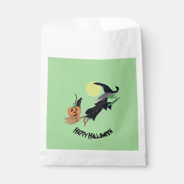 Rotzunge Halloween-Party Funke Farbpapier Geschenktütchen (Vorderseite)