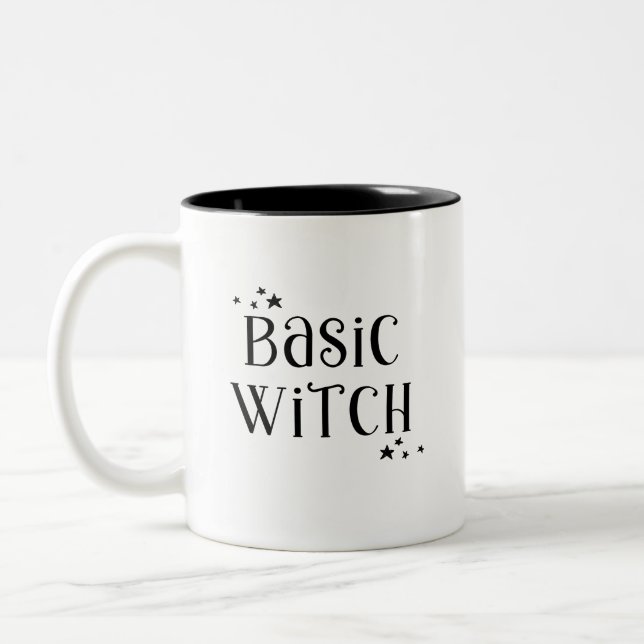 Rotzunge Halloween-Tasse Zweifarbige Tasse (Links)