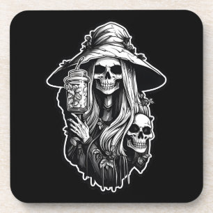 Rotzunge mit LaternenHalloween Getränkeuntersetzer