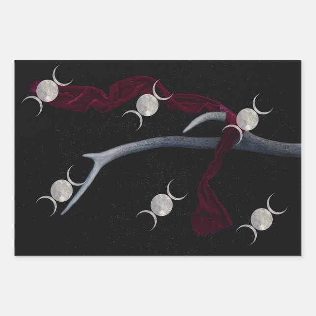 Rotzunge-Papier für Triple Moon Geschenkpapier Set (Vorderseite)