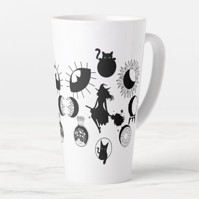 Rotzunge Phase große latte Tasse, Kaffee, Goth Milchtasse (Rechte Ecke)