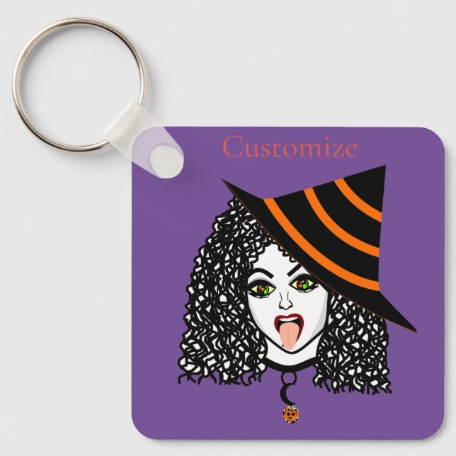 Rotzunge Schlüsselanhänger (Vorderseite)