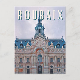 Roubaix Foto Vintage Postkarte