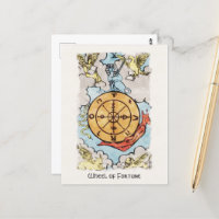 Roue De Fortune Majeure Arcana Tarot Carte Peintur