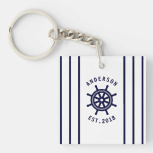 Roue Nautique Et Bleu Bleu Marine Sur Mesure