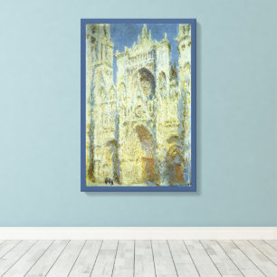 Rouen Cathedral West Facade Sunlight, Claude Monet Leinwanddruck