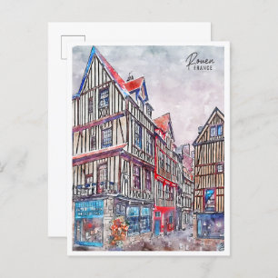 Rouen France Vintage Postkarte