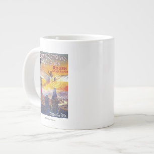 Rouen, Frankreich - Pilot und Flugzeug Jumbo-Tasse