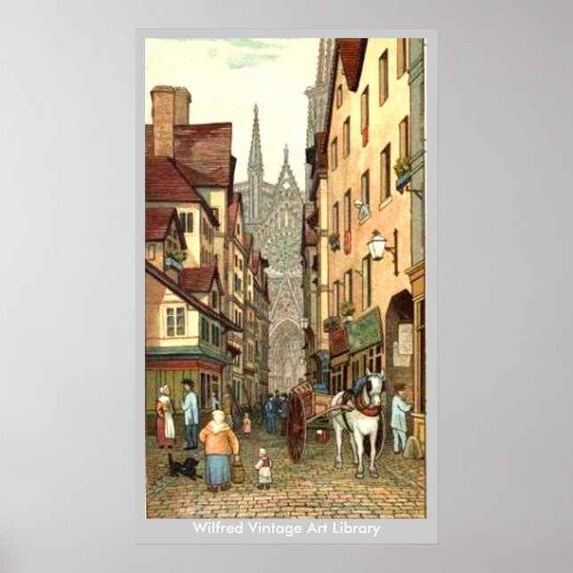 Rouen Street Poster (Vorne)