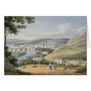 Rouen von Mont Sainte-Catherine (w/c auf Papier)