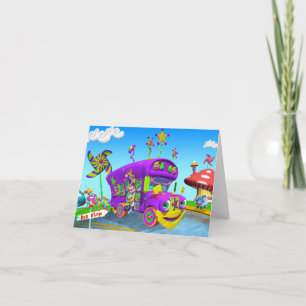 Roues Sur La Carte De Note De Bus