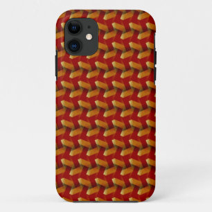 Rouge Abstrait Textile Motif iPhone 5 Coque