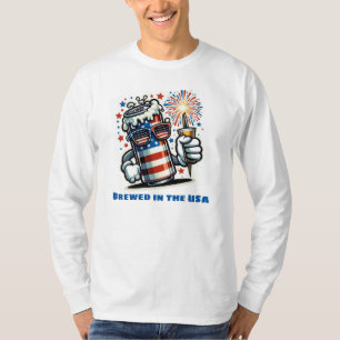 Rouge, Blanc & Bière – Drôle de T-shirt pour la fê