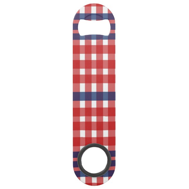Rouge blanc et bleu En vichy plaid (Devant)