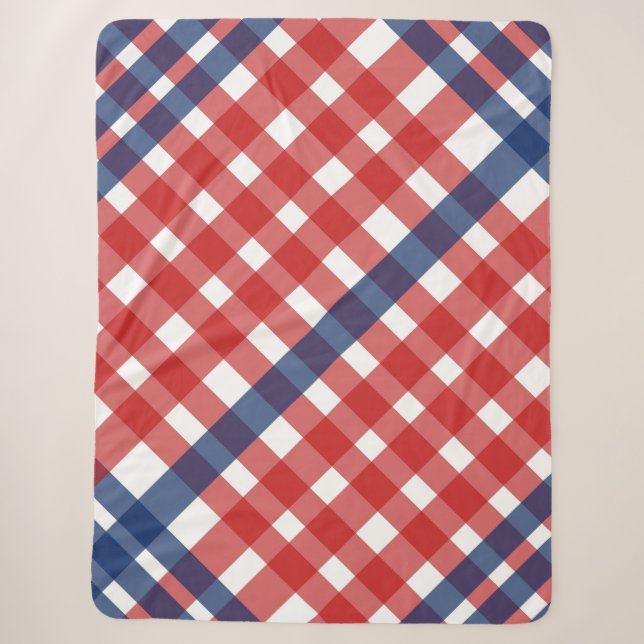 Rouge, blanc et bleu En vichy plaid Americana (Devant)