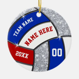 Rouge blanc et bleu, Ornements de volley-ball, Per