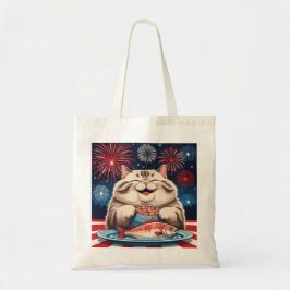 Rouge, blanc et thon - 4 juillet Sac fourre-tout d