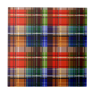 Rouge Bleu Vert Jaune Carreaux Tartan Design 
