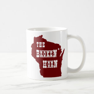 rouge cassé de tasse de klaxon