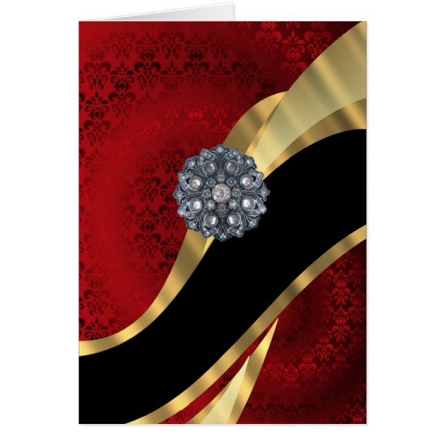 Rouge damas & or (Devant)