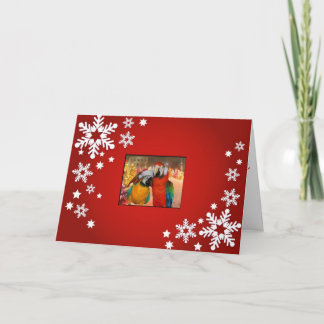 Rouge de carte de perroquet