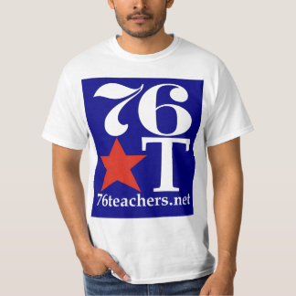 rouge de T-shirt de la valeur 76Teachers sur le