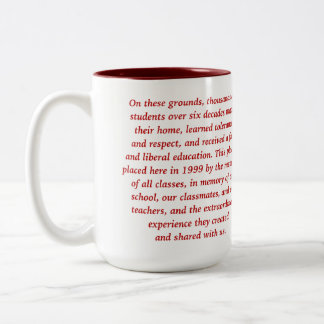Rouge de tasse d'école de pelouse de cerise