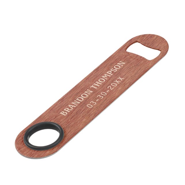 Rouge en acajou Brown Classy Chic  Motif en bois (Devant angulaire)