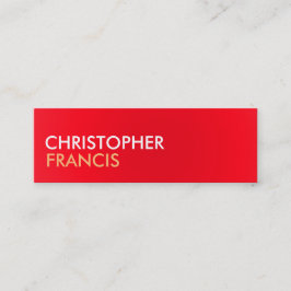 Rouge et Biege deux mini cartes de ton