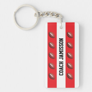 Rouge et blanc, pour entraîneur ou joueur de footb