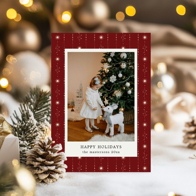 Rouge Et Crème Étoiles Papier Peint Photo Carte De (Créateur téléchargé)