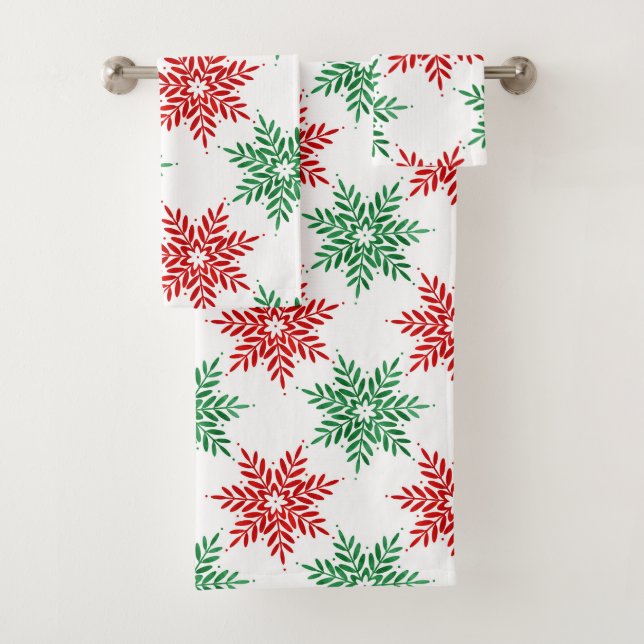 Rouge et vert Aquarelle Motif 2 (En situation)