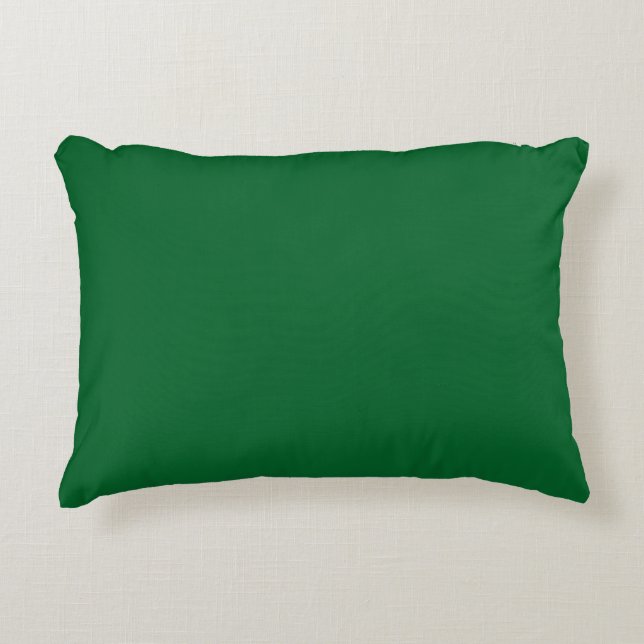 Rouge et vert clair couleur uni coussin clair (Devant)