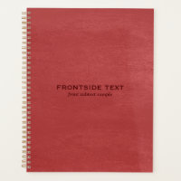 Rouge Faux Cuir Vintage Look Avery Classeur Notebo