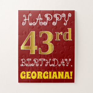Rouge, Faux Gold 43ème anniversaire + Puzzle de no