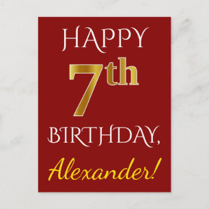 Rouge, Faux Gold 7e anniversaire + Carte postale N