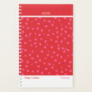 Rouge Floral Moderne Joyeux