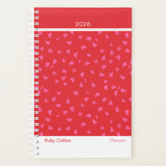 Rouge Floral Moderne Joyeux