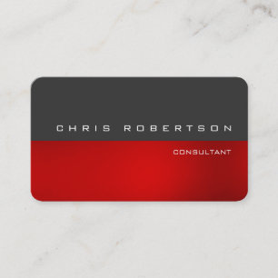 Rouge gris Attirant Carte de visite de charme