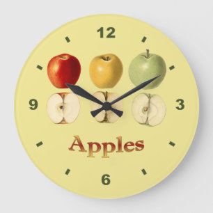 Rouge ~ Jaune ~ Pommes vertes ~ Horloge botanique 