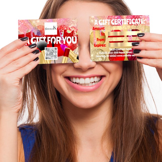 Rouge Lipstick maquillage Artiste Logo QR 100 pièc (QR for Quality and Radianc)