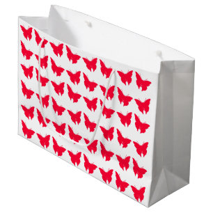 Rouge-mutige Mod-Schmetterlinge Große Geschenktüte
