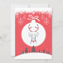 Rouge naturel de dobermann de carte de vacances de